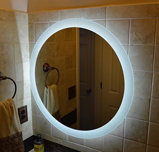 Kör alakú fürdő tükör Led világítással